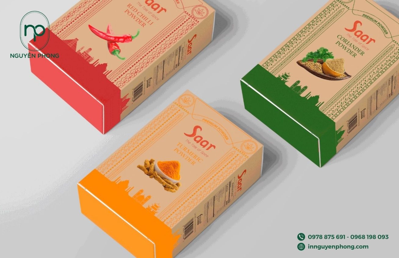 Mẫu hộp giấy đựng gia vị 